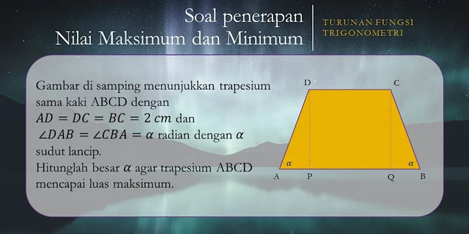 Cara Mencari Nilai Maksimum Dan Minimum Pada Turunan Trigonometri