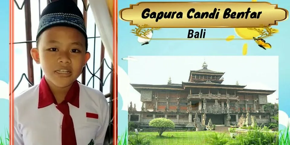 Rumah Adat Bali Gapura Candi Bentar