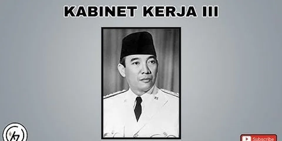 Apa nama kabinet Soekarno?