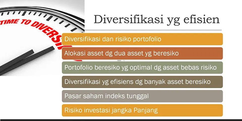 Apa yang dimaksud diversifikasi dan contohnya?