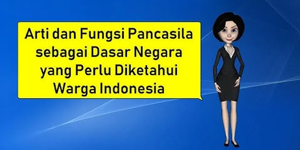 Apakah fungsi Pancasila di negara Indonesia?