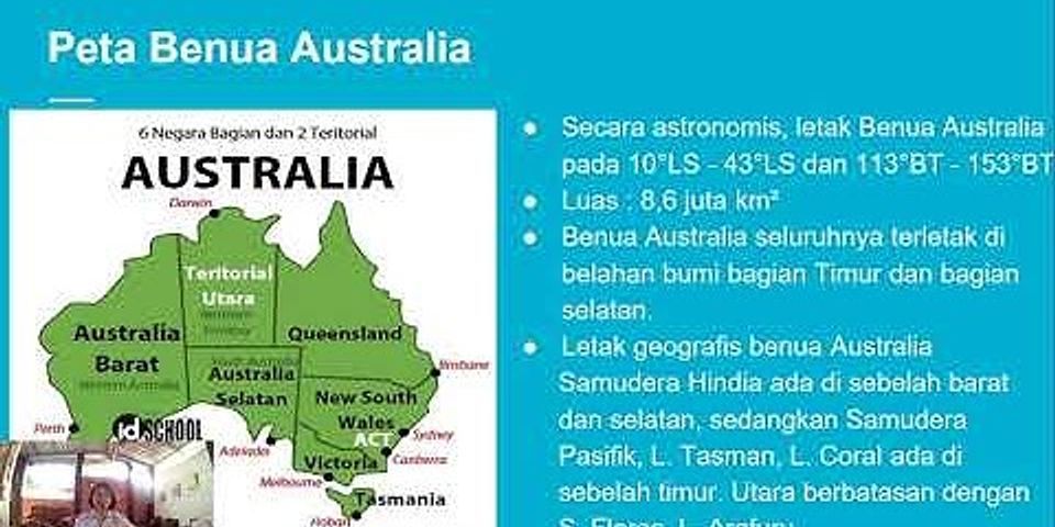 Australia merupakan suatu benua di selatan indonesia tuliskan tiga khas benua Australia