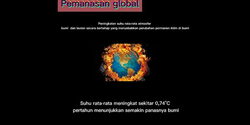 Bagaimana hikmah yang kalian dapatkan dari proses pembentukan bumi dengan isu pemanasan global