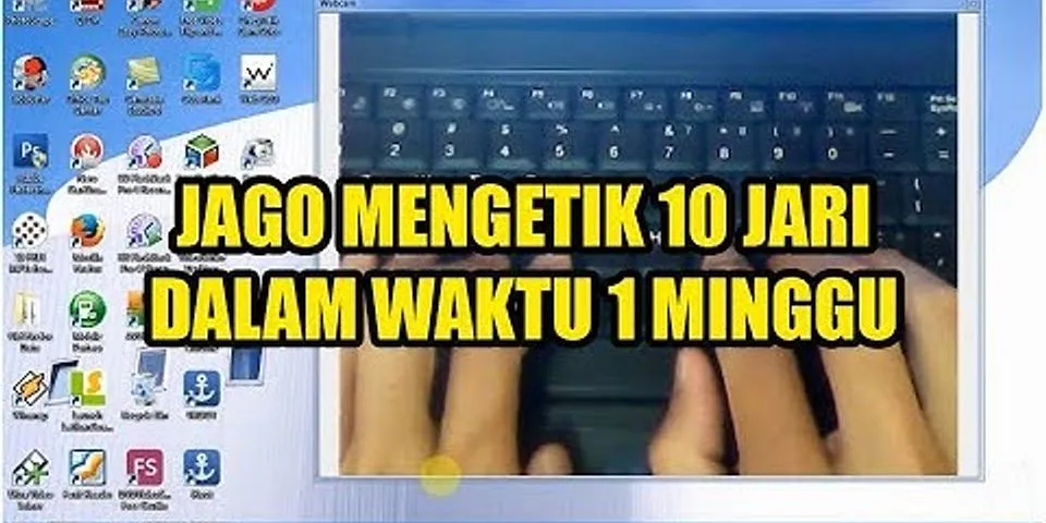 Belajar mengetik 10 jari di laptop