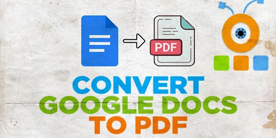 Can you save a Google Doc as a PDF?
