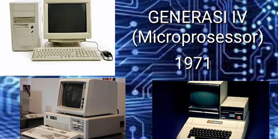 generasi 4 (keempat) komputer, komponen utamanya adalah