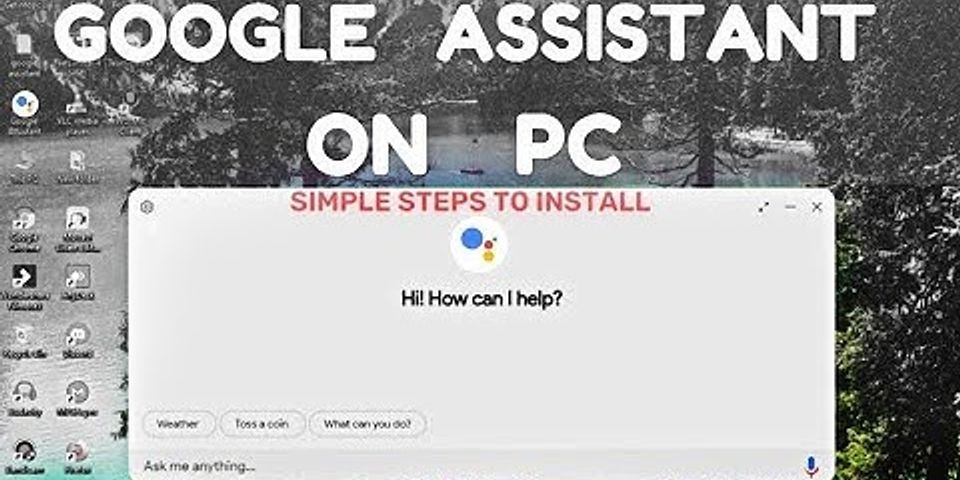 Google Assistant PC
