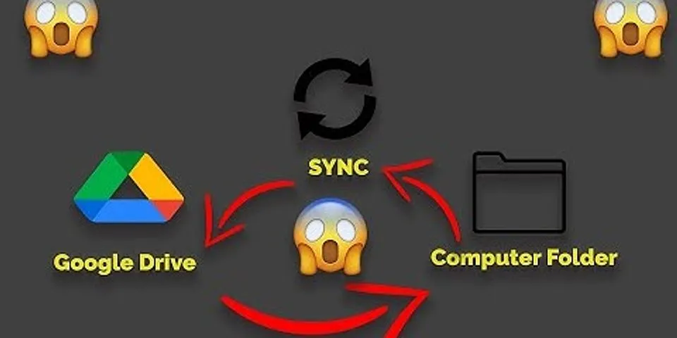 Google Drive desktop sync folder