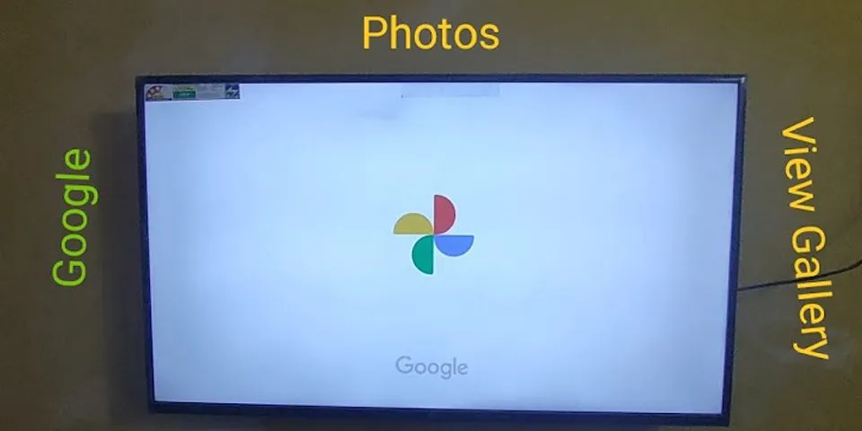 Google Photos cast to TV