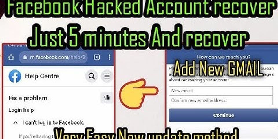 Hacked Facebook account and changed email
