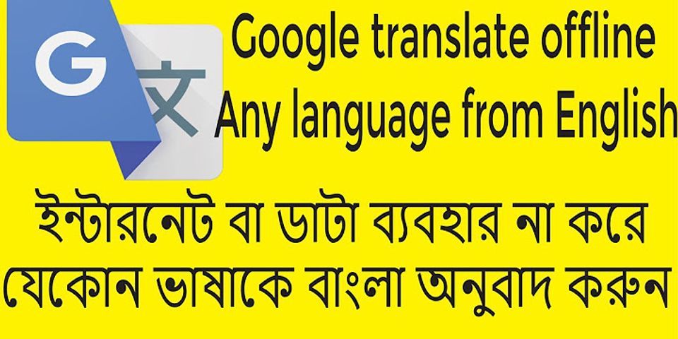 How do i use Google Translate offline on PC