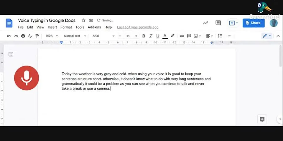 How do you insert a full stop in Google voice typing?