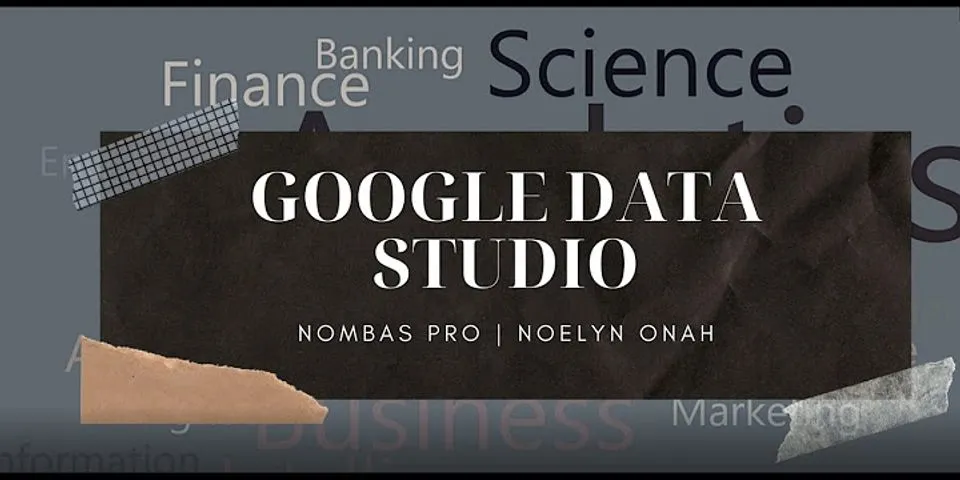 How many data types does Google studio use?
