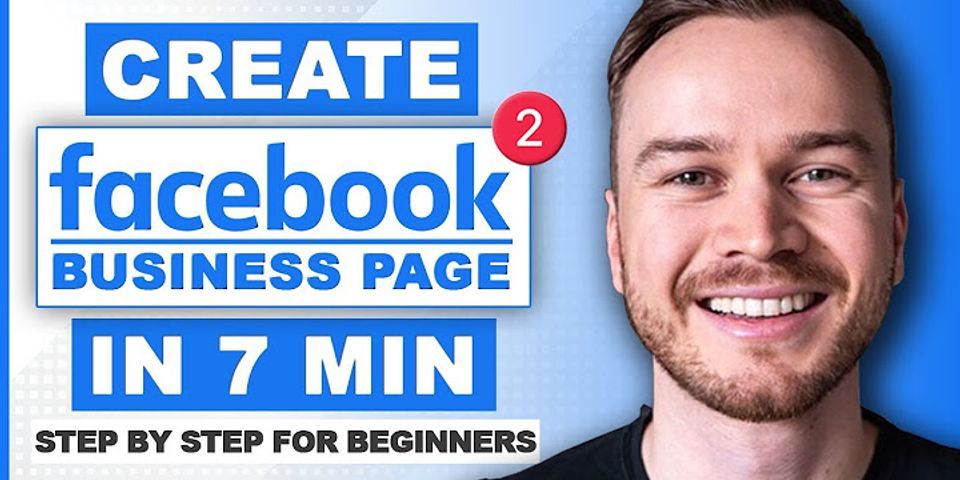 How to create a business Facebook page with a personal account