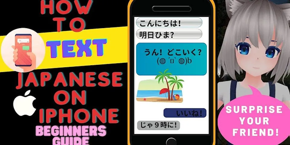How to text in Japanese on iPhone