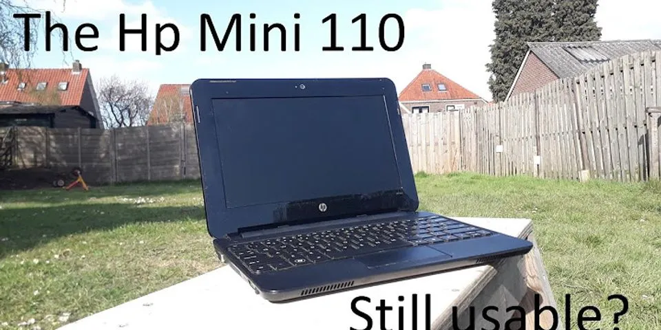 HP Mini Laptop Windows 10