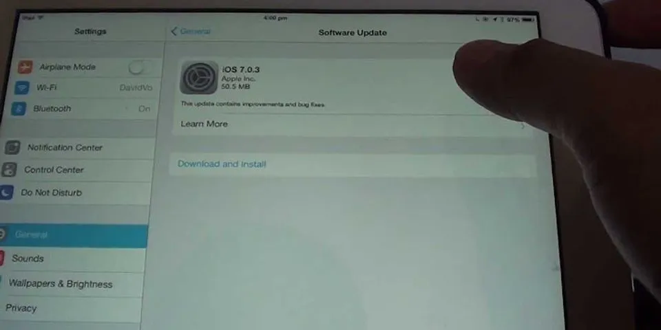 iPad mini Software Update download