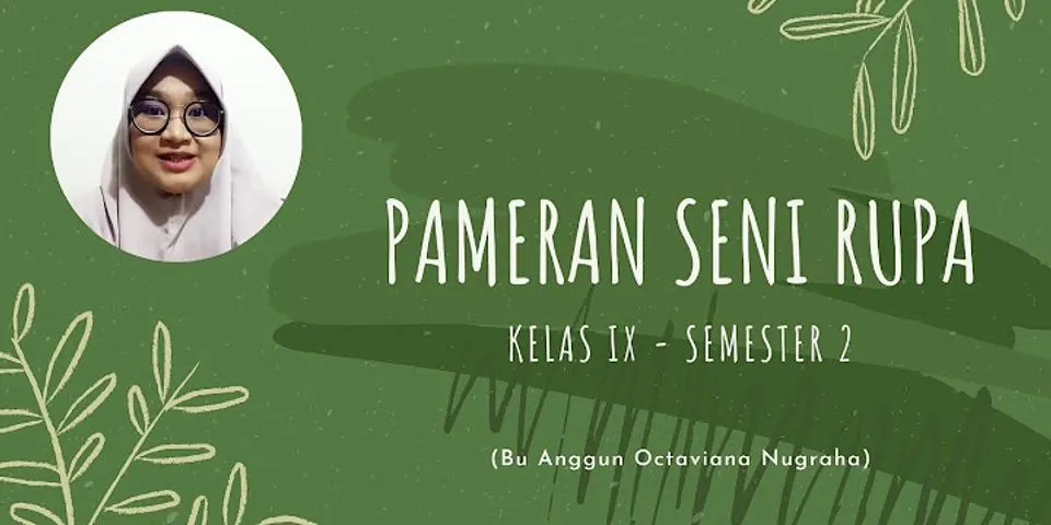 Jenis-jenis Pameran Berdasarkan Waktu Penyelenggaraan Ditunjukkan Oleh ...