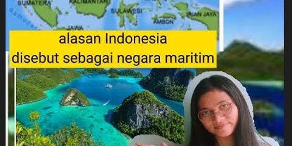 Mengapa Indonesia disebut negara maritim brainly