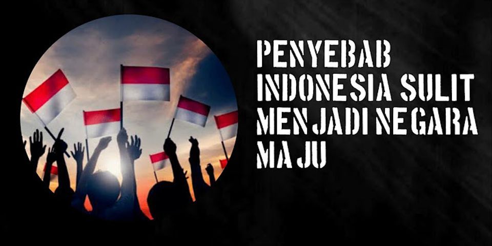 Menurut anda mungkinkah Indonesia dapat berubah menjadi negara maju jelaskan alasannya?