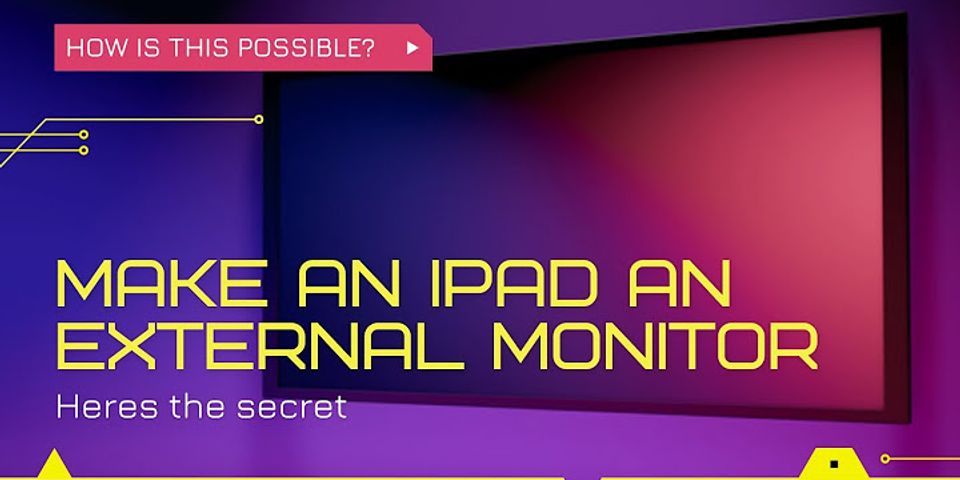Use iPad as second monitor windows Reddit