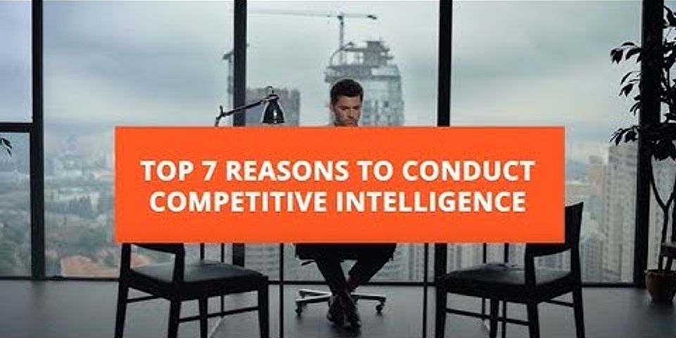 What are the sources of competitive intelligence