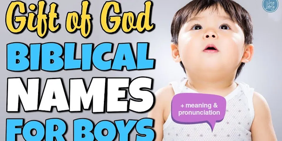 What boys name means gift from God?